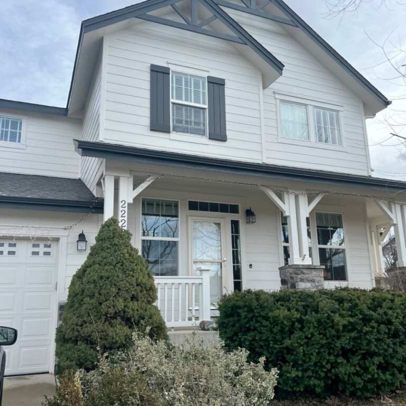 Egret White on exterior 