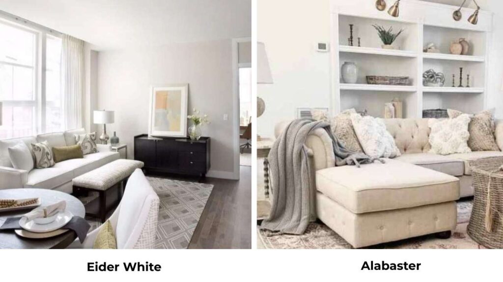 Eider White Vs Alabaster