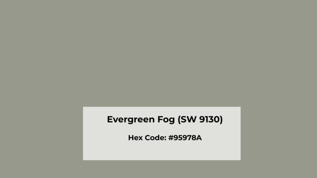 Color Profile of Evergreen Fog (SW 9130)