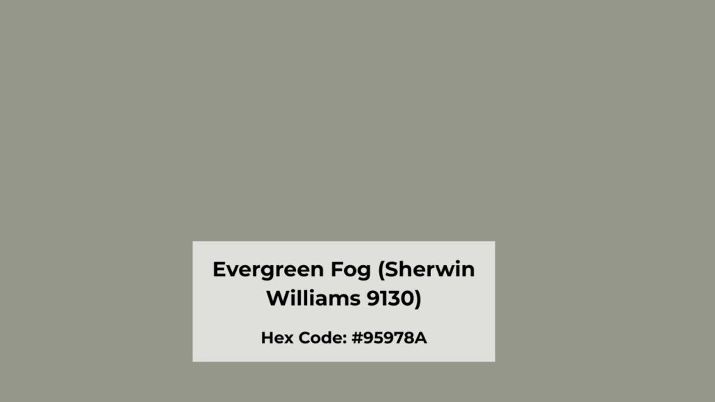 Color Profile of SW Evergreen Fog (Sherwin Williams 9130)