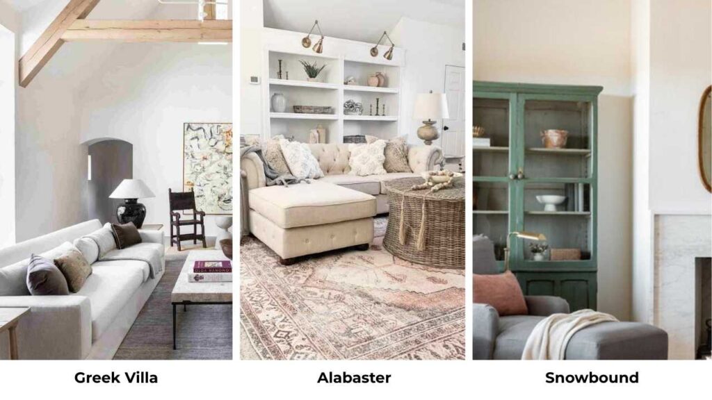 Greek Villa Vs Alabaster Vs Snowbound