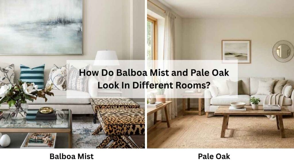 How Do Balboa Mist and Pale Oak Look In Different Rooms