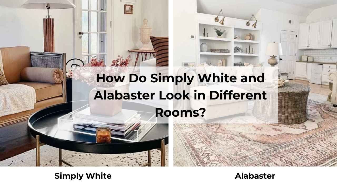 How Do Simply White and Alabaster Look in Different Rooms