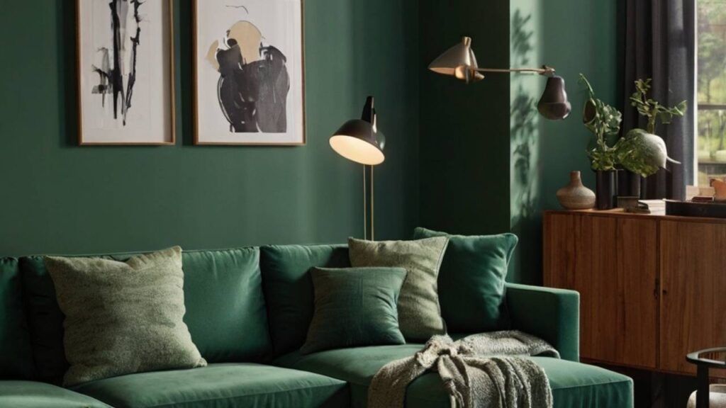 Hunter Green in the living room