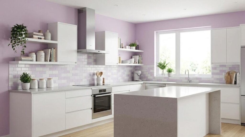 Lilac in kitchens