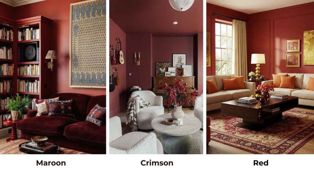 Maroon Vs Crimson Vs Other Colors