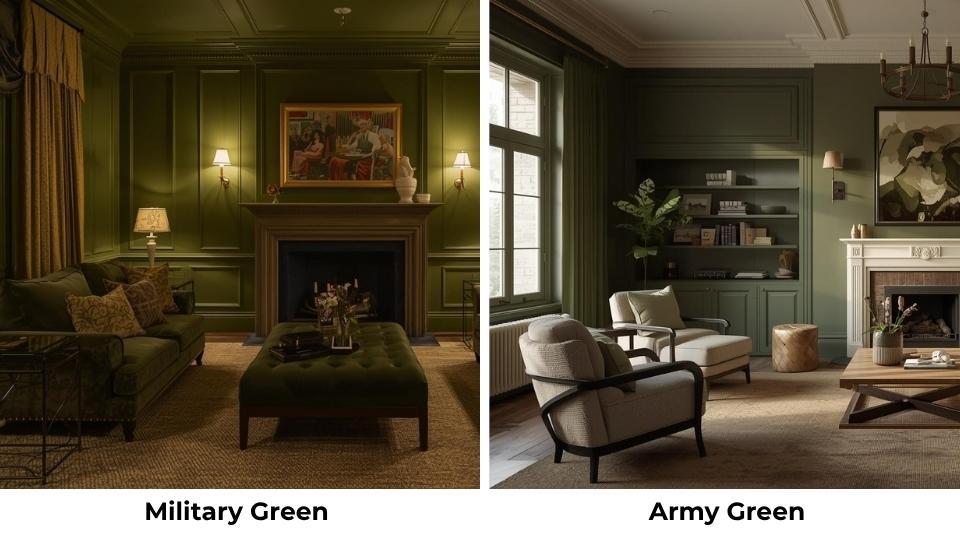 Military Green Vs Army Green