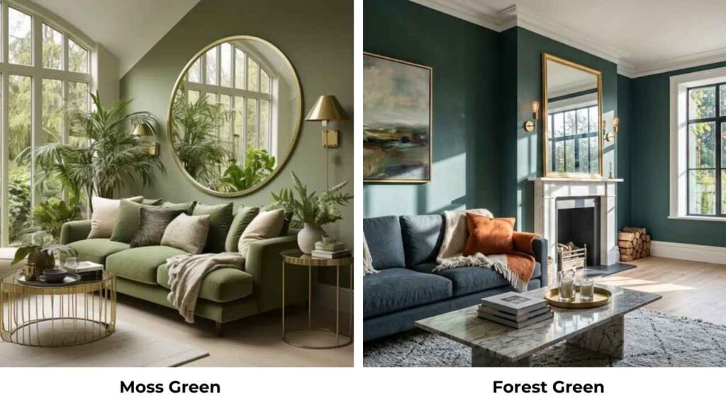 Moss Green Vs Forest Green