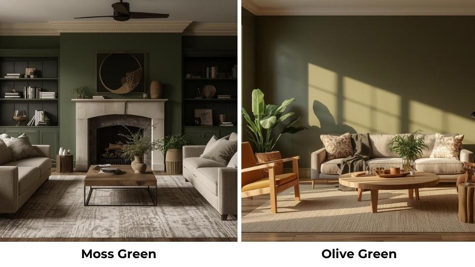 Moss Green Vs Olive Green