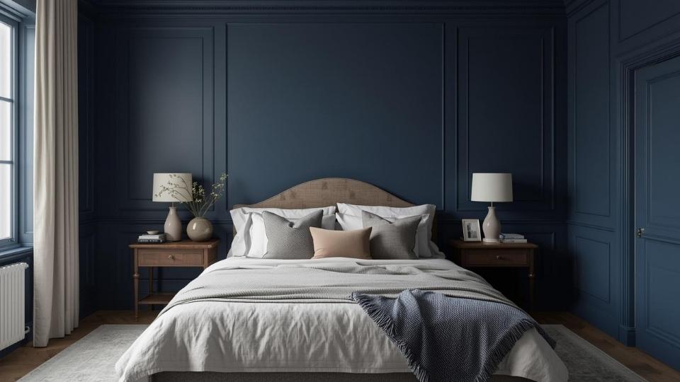 Navy in Bedroom 