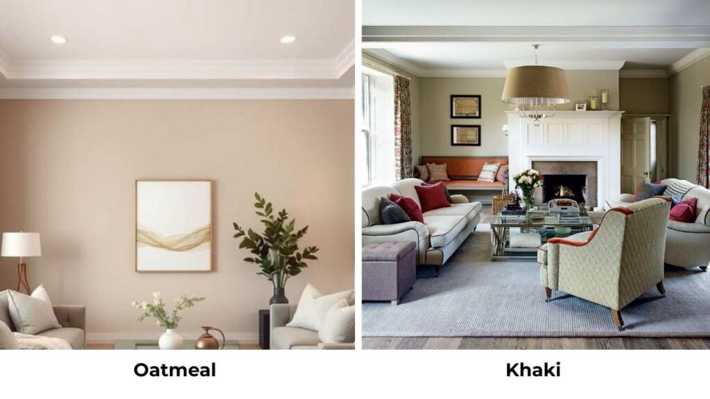 Oatmeal Color Vs Khaki