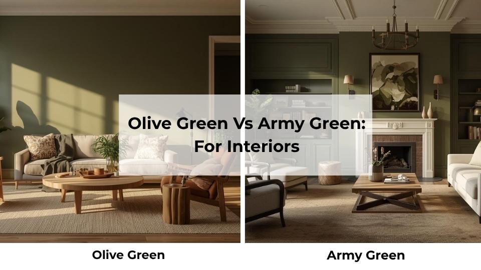 Olive Green Vs Army Green: For Interiors