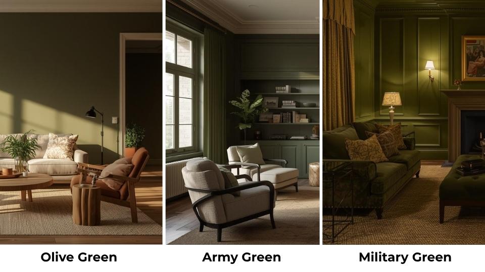 Olive Green Vs Army Green Vs Other Colors