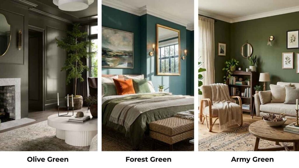 Olive Green Vs Forest Green Vs Other Colors