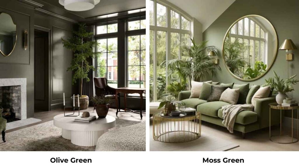 Olive Green Vs Moss Green