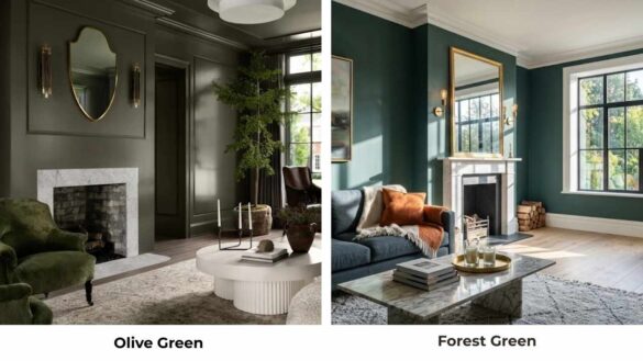 Olive-Green-vs-Forest-Green-Calm-Natural-Tone-Vs-Rich-Dramatic-Shade-Featured-Image