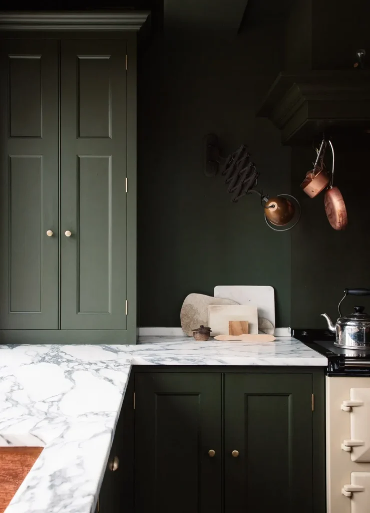 Olive green in kitchens