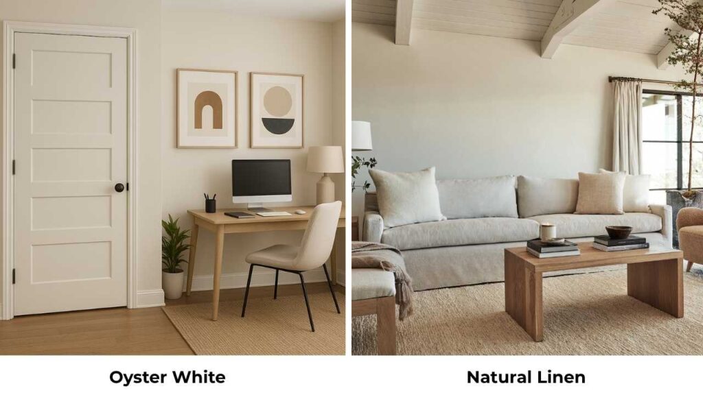 Oyster White Vs Natural Linen