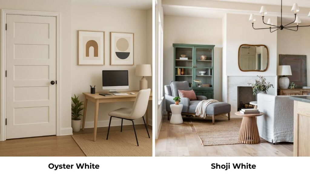 Oyster White Vs Shoji White
