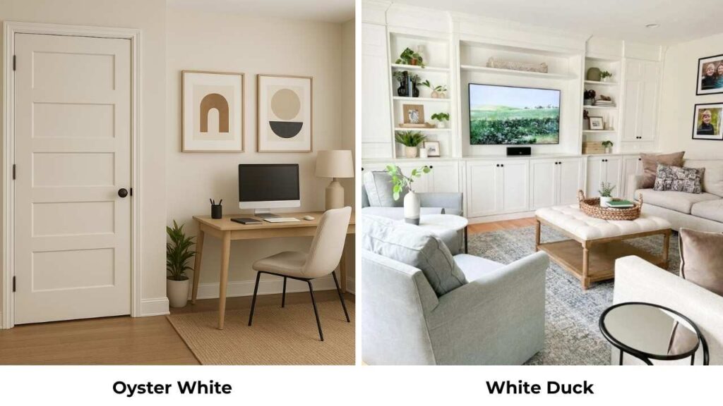 Oyster White Vs White Duck