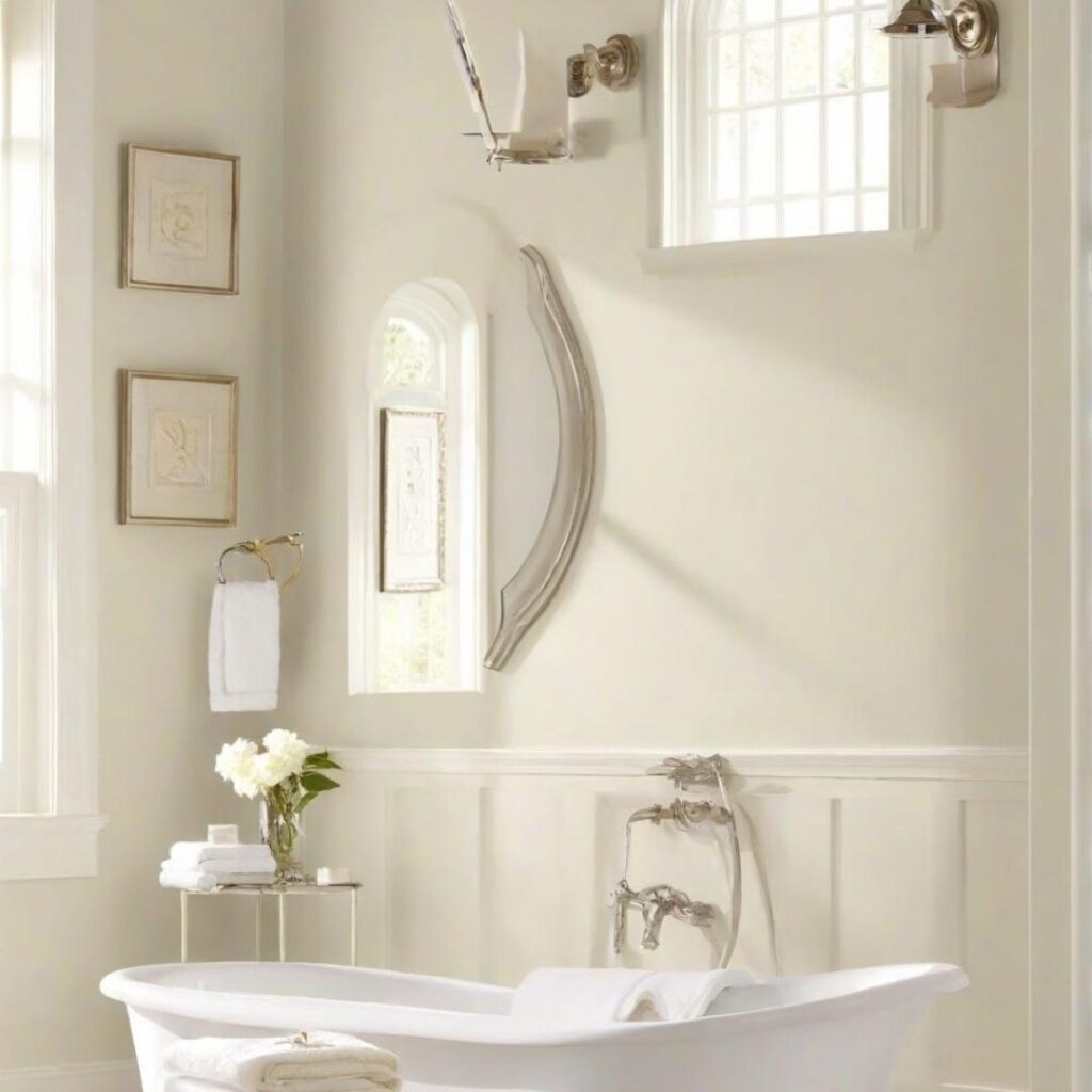 Oyster White in bathroom