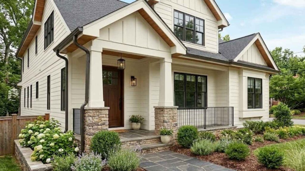 Oyster White on exterior