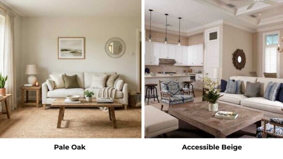 Pale Oak Vs Accessible Beige: Best Rooms, Lighting, and Design Styles Featured Image