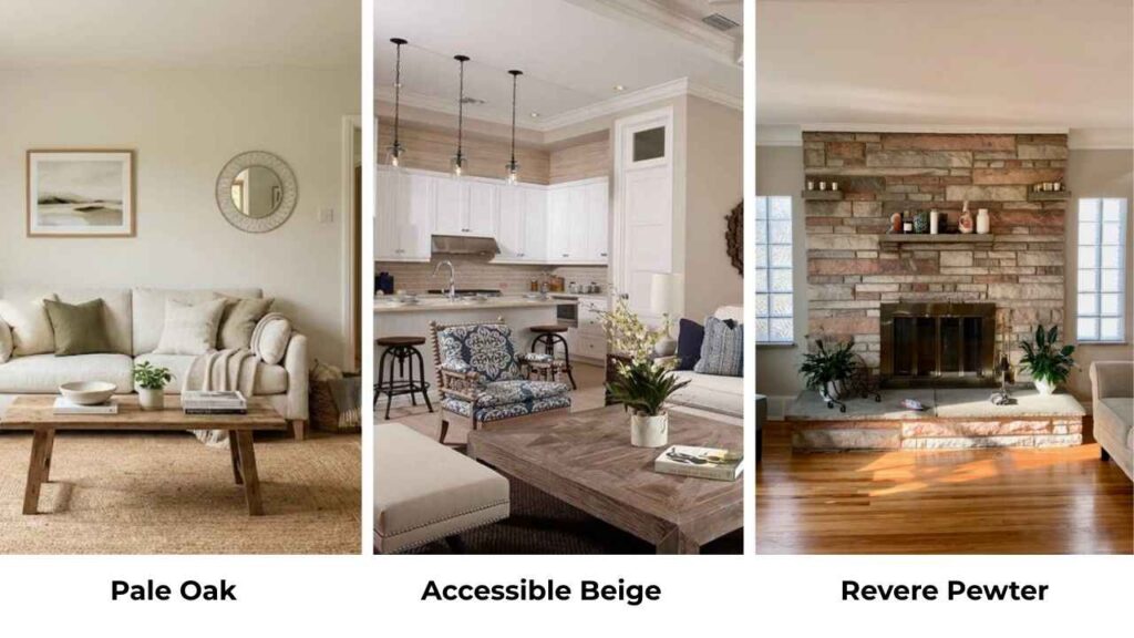 Pale Oak Vs Accessible Beige Vs Other Colors