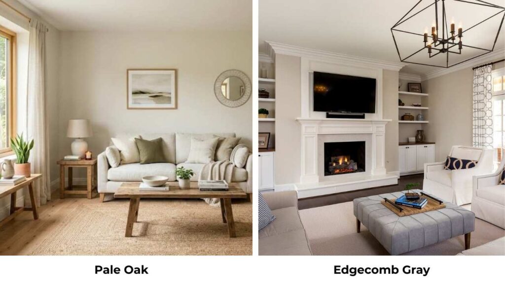 Pale Oak Vs Edgecomb Gray