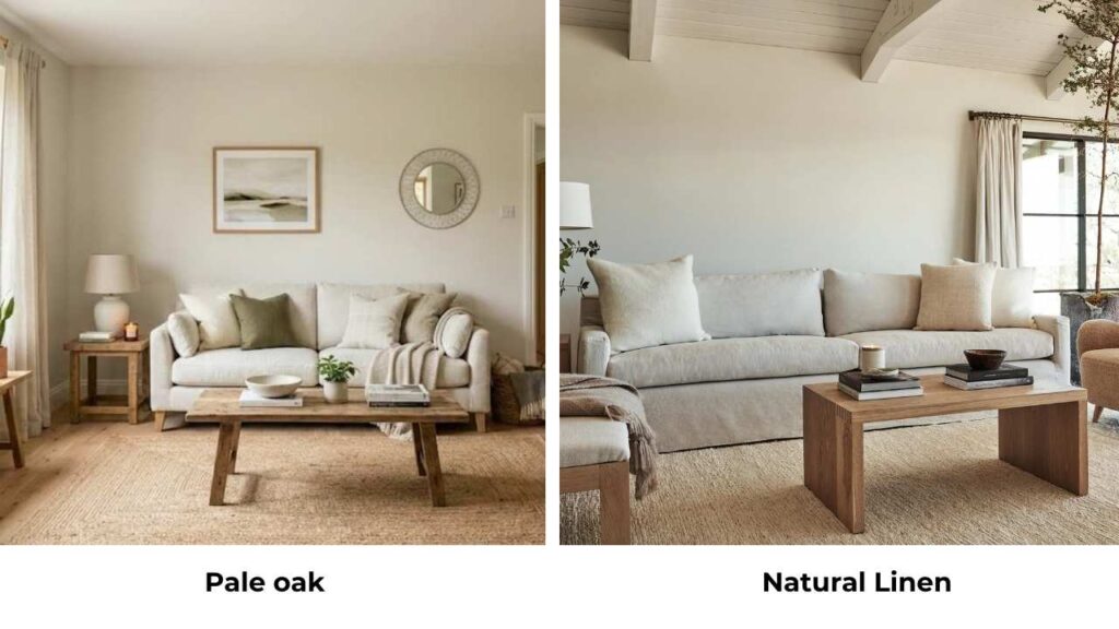 Pale Oak Vs Natural Linen