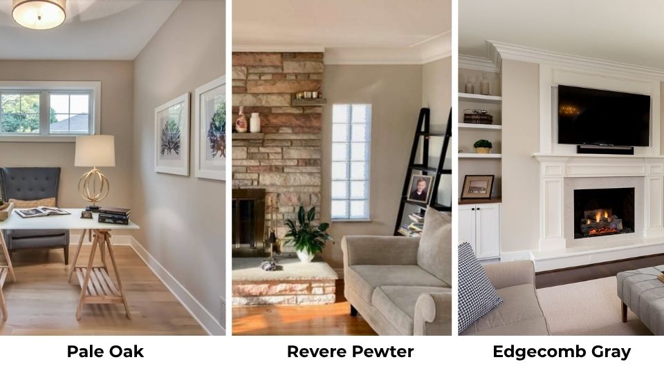 Pale Oak Vs Revere Pewter Vs Edgecomb Gray