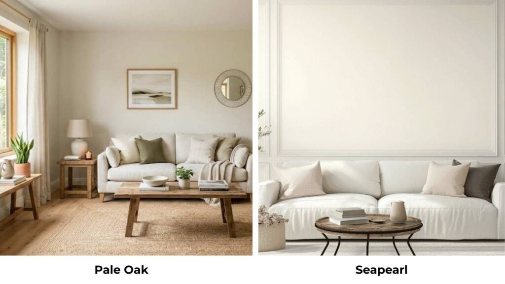 Pale Oak Vs Seapearl