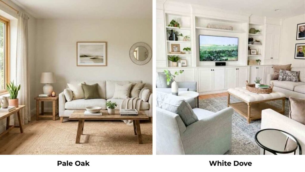 Pale Oak Vs White Dove