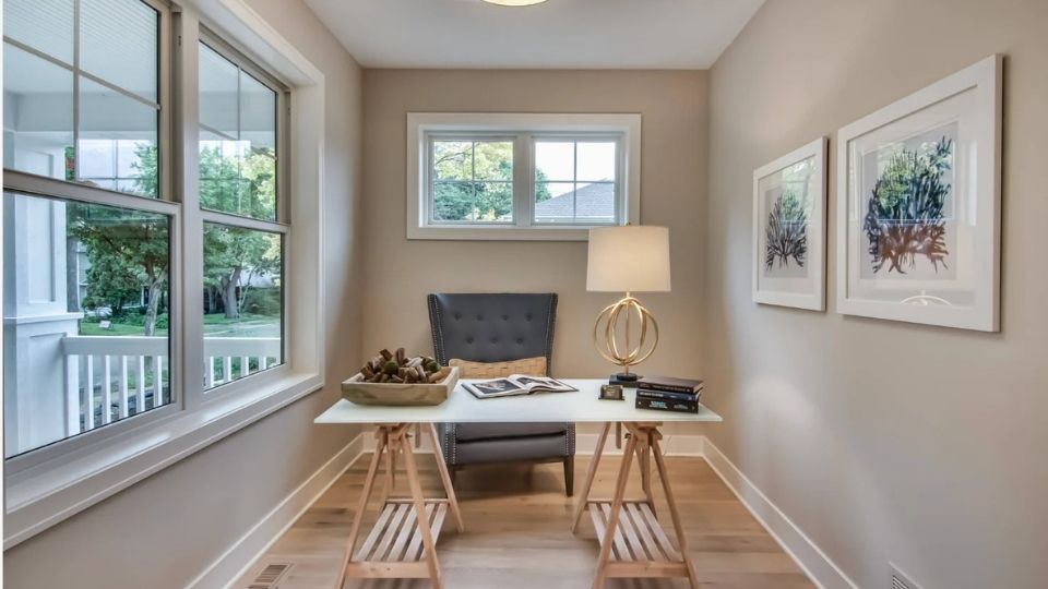 Pale Oak in living room