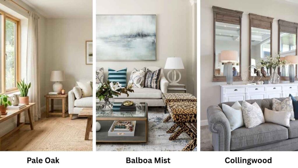 Pale Oak vs Balboa Mist vs Collingwood