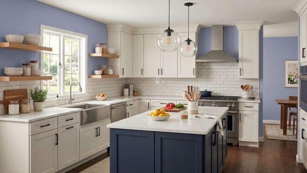 Periwinkle in kitchens