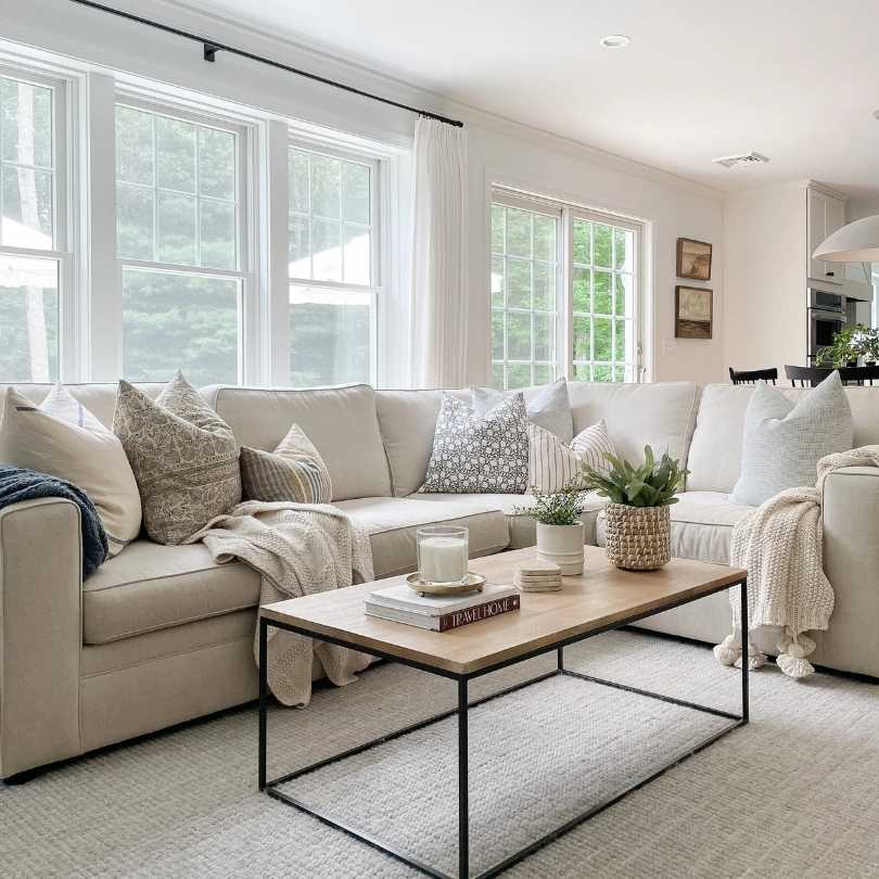 Pure White in a living room