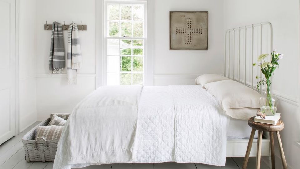 Pure White in bedroom
