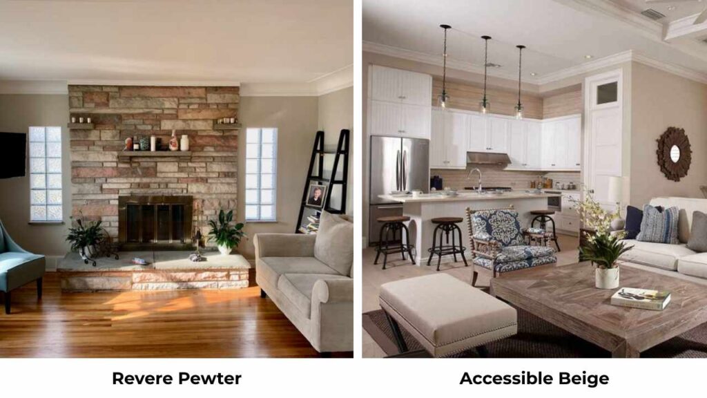 Revere Pewter Vs Accessible Beige