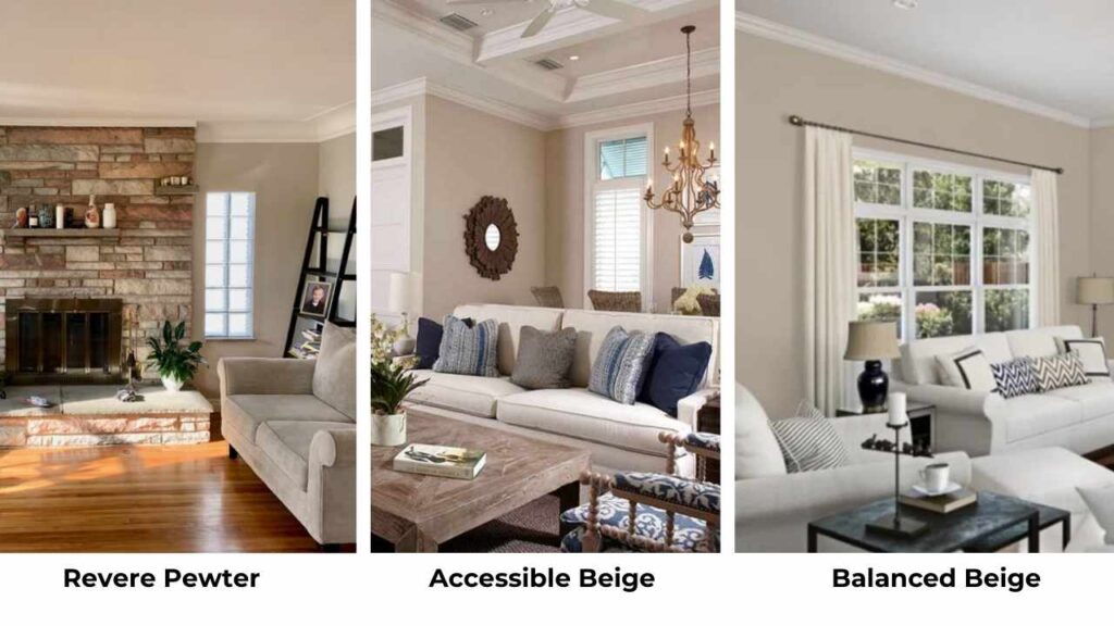 Revere Pewter Vs Accessible Beige Vs Other Colors