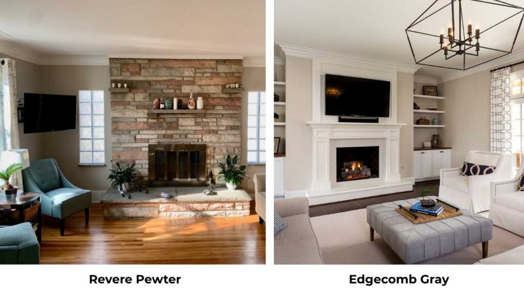 Revere Pewter Vs Edgecomb Gray