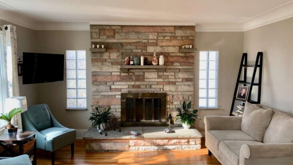 Revere Pewter in a living room