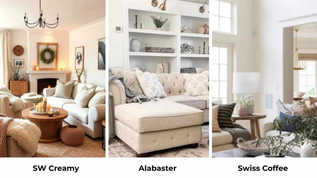 SW Creamy Vs Alabaster Vs Other Colors