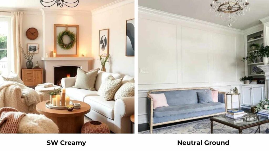 SW Creamy Vs Neutral Ground