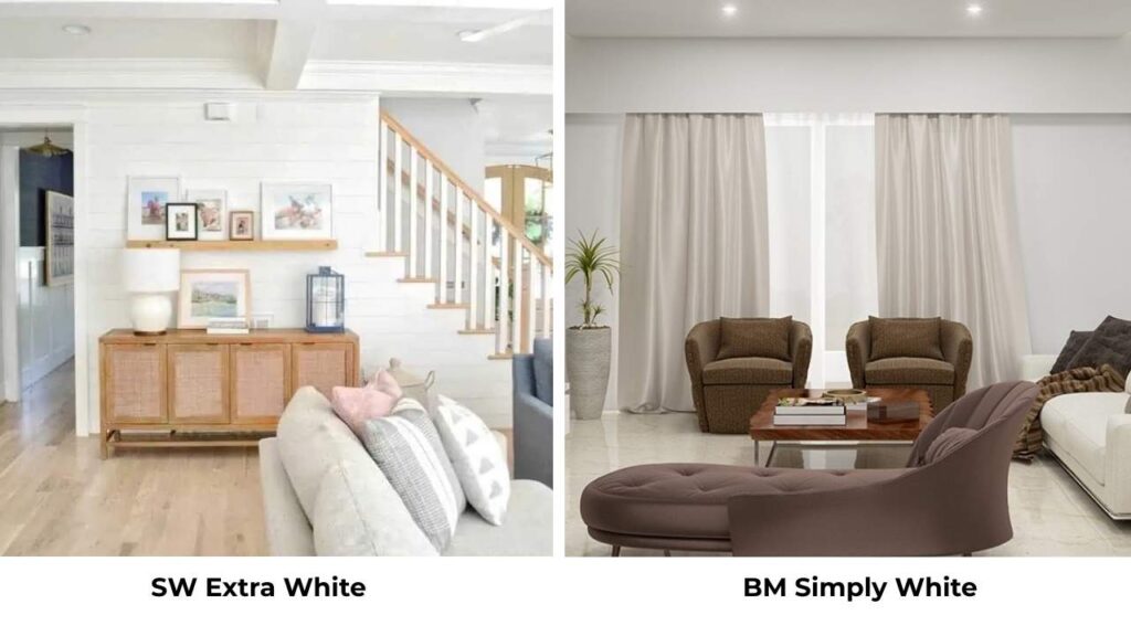 SW Extra White Vs BM Simply White