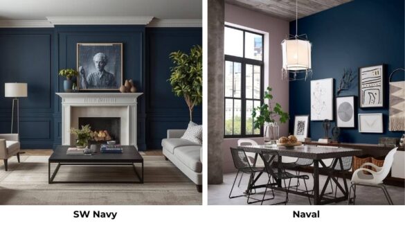 Sherwin Williams In The Navy Vs Naval: Comparing Sherwin Williams' Most Popular Navy Blues Featured Image