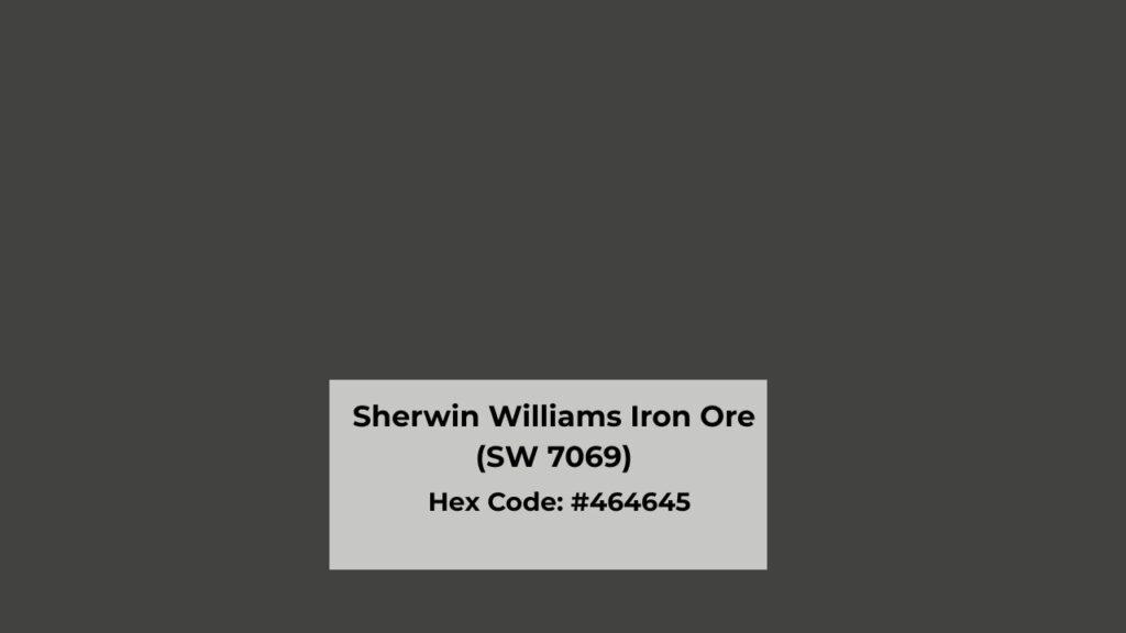 Overview of Sherwin Williams Iron Ore (SW 7069)