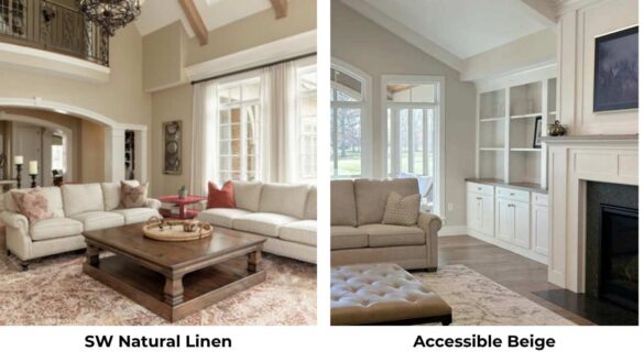 Sherwin Williams Natural Linen Vs Accessible Beige Featured Image
