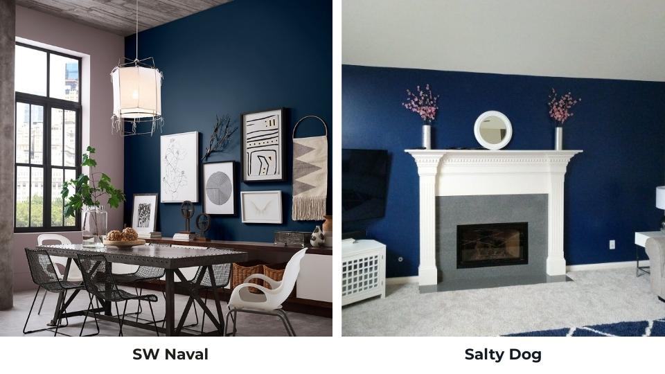 Sherwin Williams Naval Vs Salty Dog
