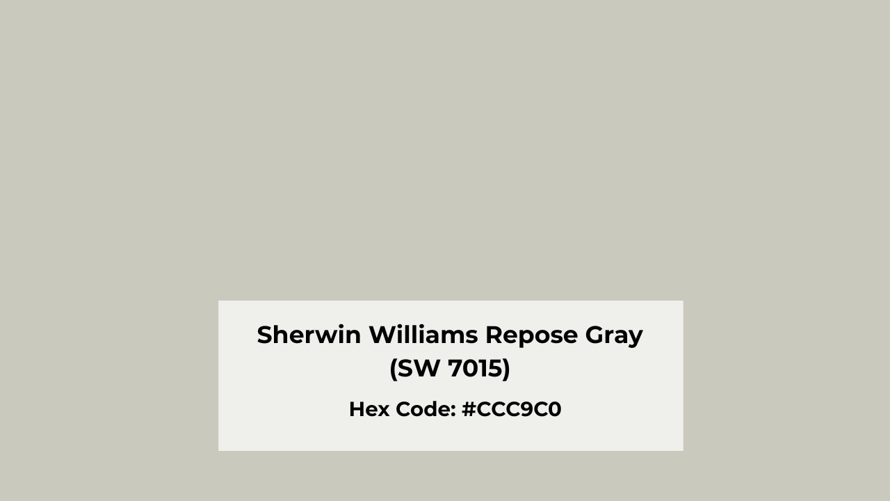 Color Profile of Sherwin Williams Repose Gray (SW 7015)